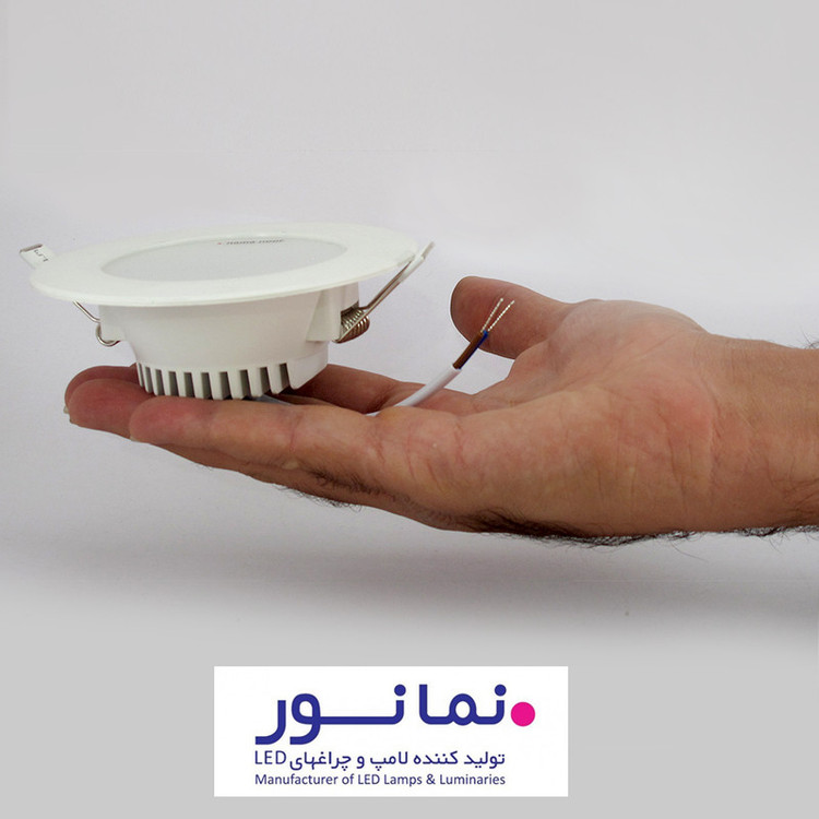 پنل ال ای دی 7 وات نمانور مدل سیلندری برش 8 بسته 10 عددی