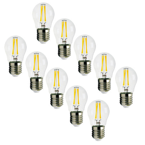 لامپ ال ای دی 4 وات فیلامنت آفتابی مدل G45 پایه E27 بسته ده تایی هالی استار