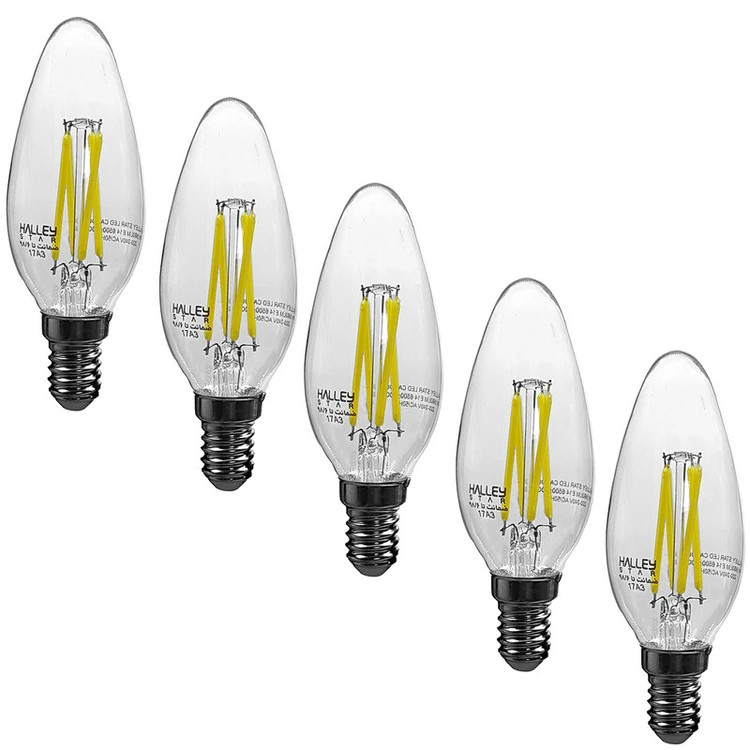 لامپ ال ای دی فیلامنتی 6 وات هالی استار مدل CANDLE پایه E14